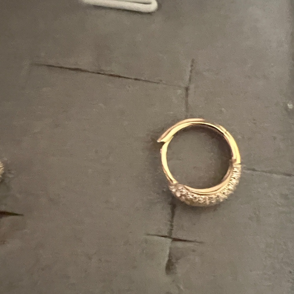 Brand New Diamond Huggies by Zoe Lev - Picture 5 of 6